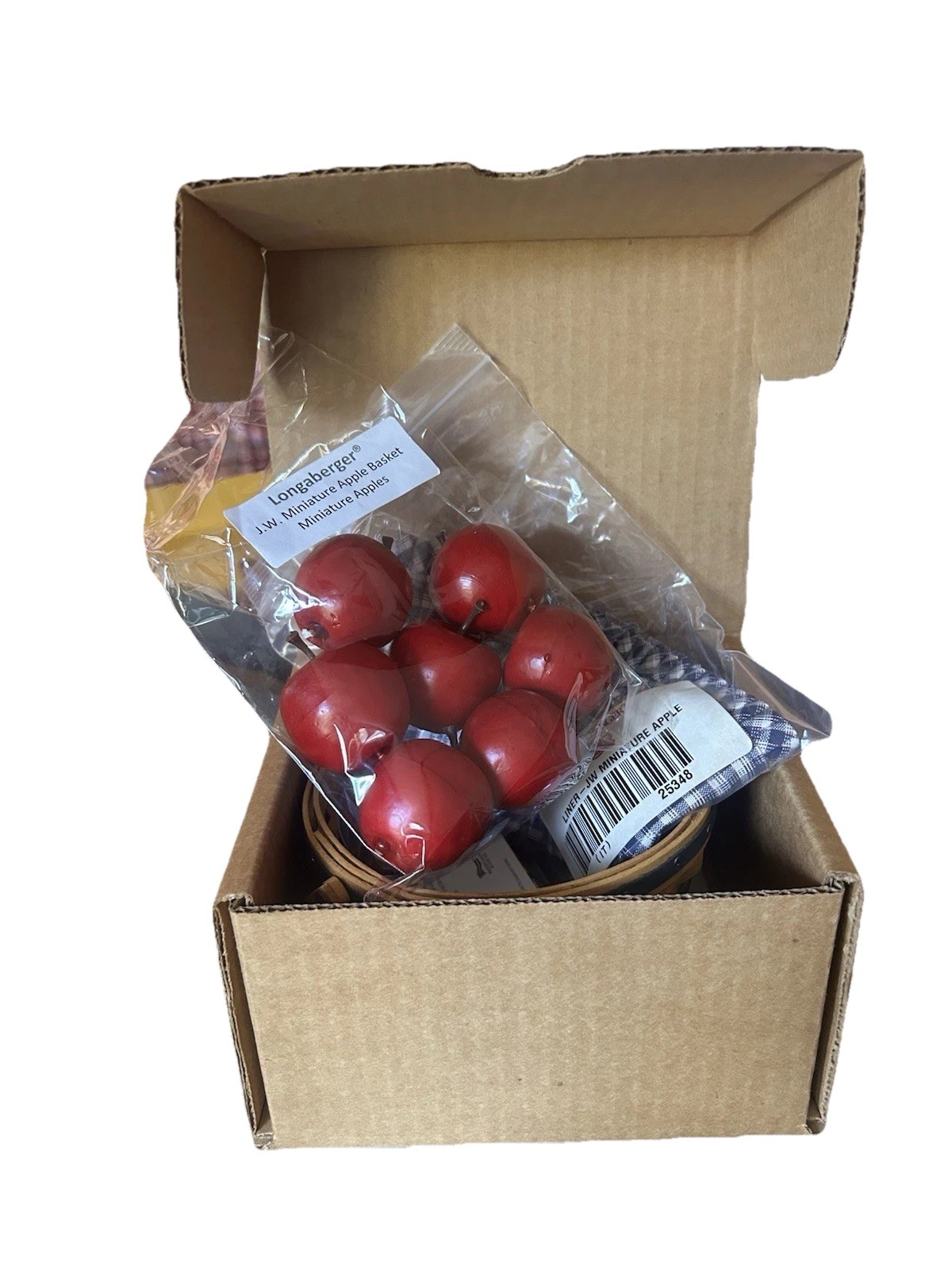 1998 Longaberger Collector’s Club J. W Collection Miniature Apple Basket