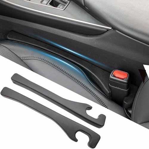 Car Seat Gap Filler Set of 2,Seat Gap Organizer, No Drop Seat Guard,2025 Black