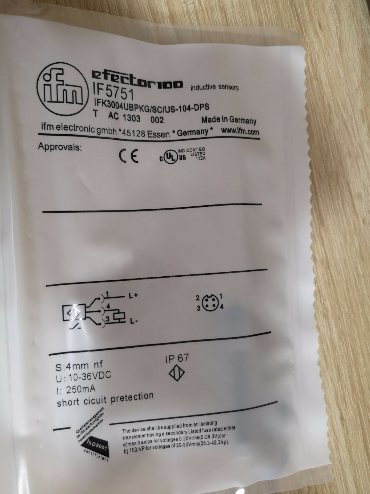 New IFM IF5751 Sensor
