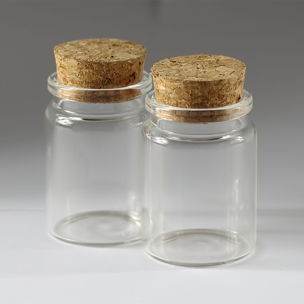 35ml Glass bottles Clear Vials Bottle 10-50 pieces 37x50mm Jars Borosilicate