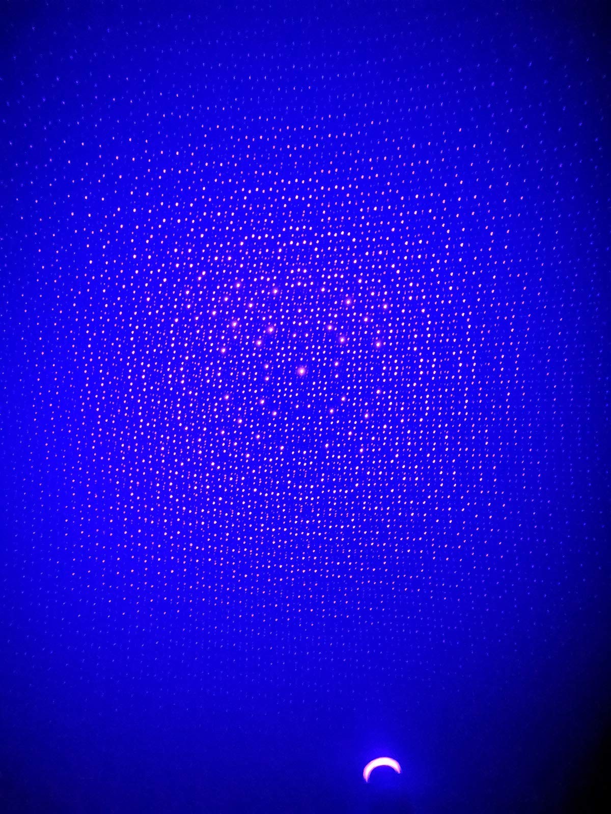 USB Star Projector Night Light, Adjustable Romantic Starry Small, Blue Purple