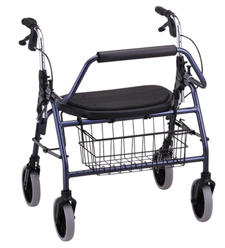 NOVA Mighty Mack Heavy Duty Bariatric Rollator Rolling Walker Blue 4216BL