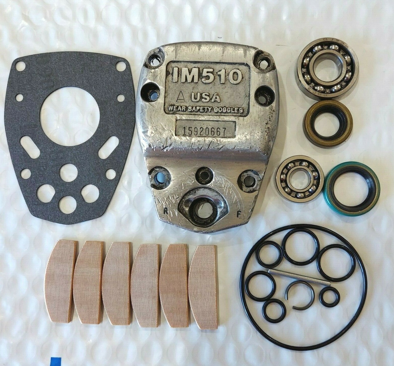 SNAP ON IM510 TUNE UP KIT + BEARINGS FITS 1/2" DRIVE SEE BACK COVER SAMPLE PHOTO