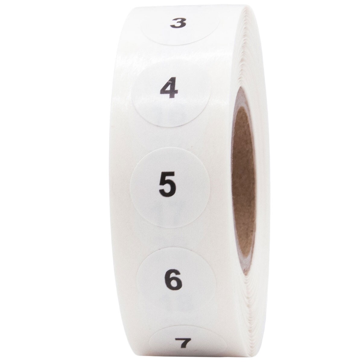 Consecutive Numbers 1-1000 Labels | .5" Round | 1000 Pack