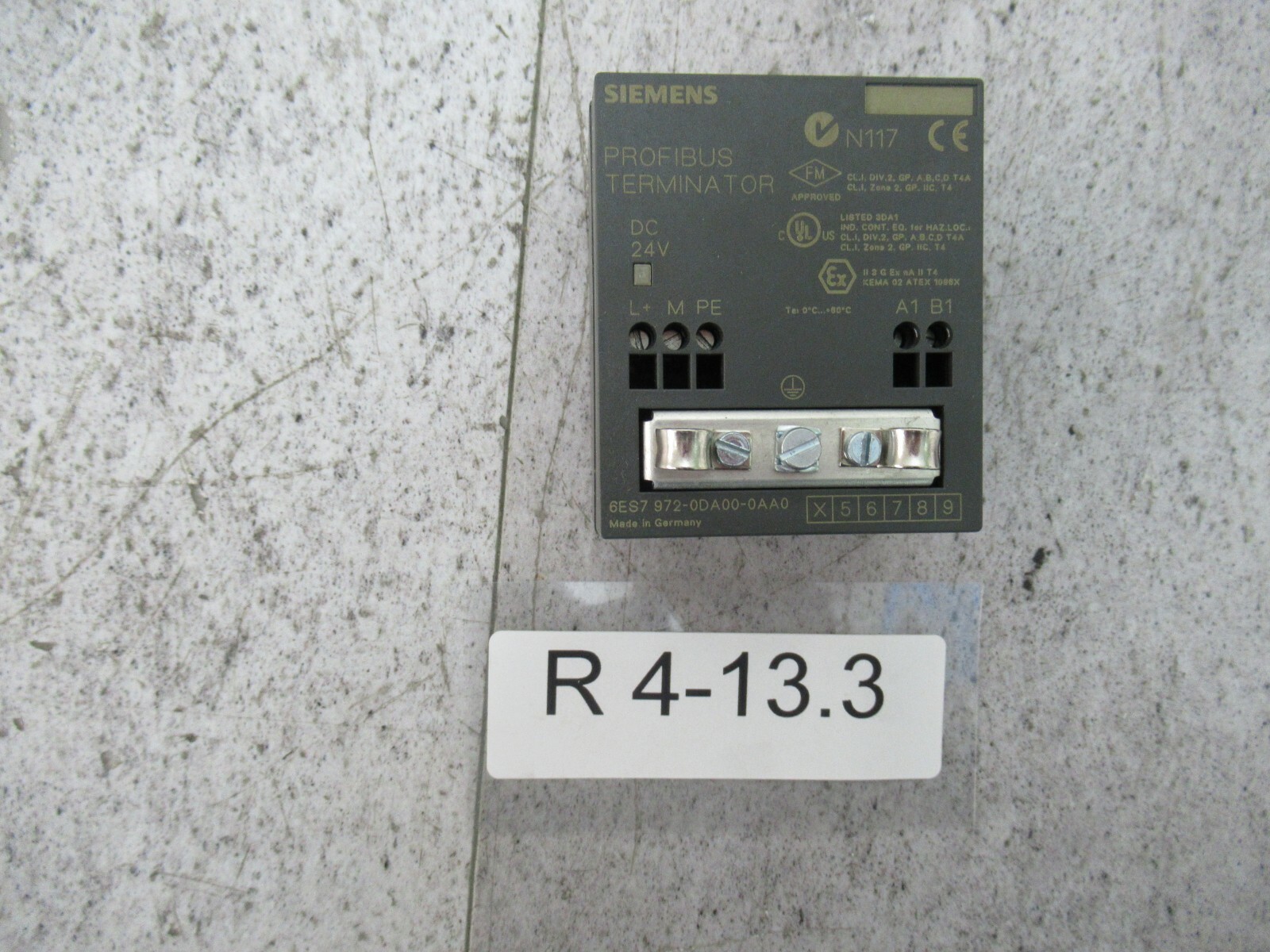 Siemens 6es7972-0da00-0aa0 terminating resistor for terminating PROFIBUS /