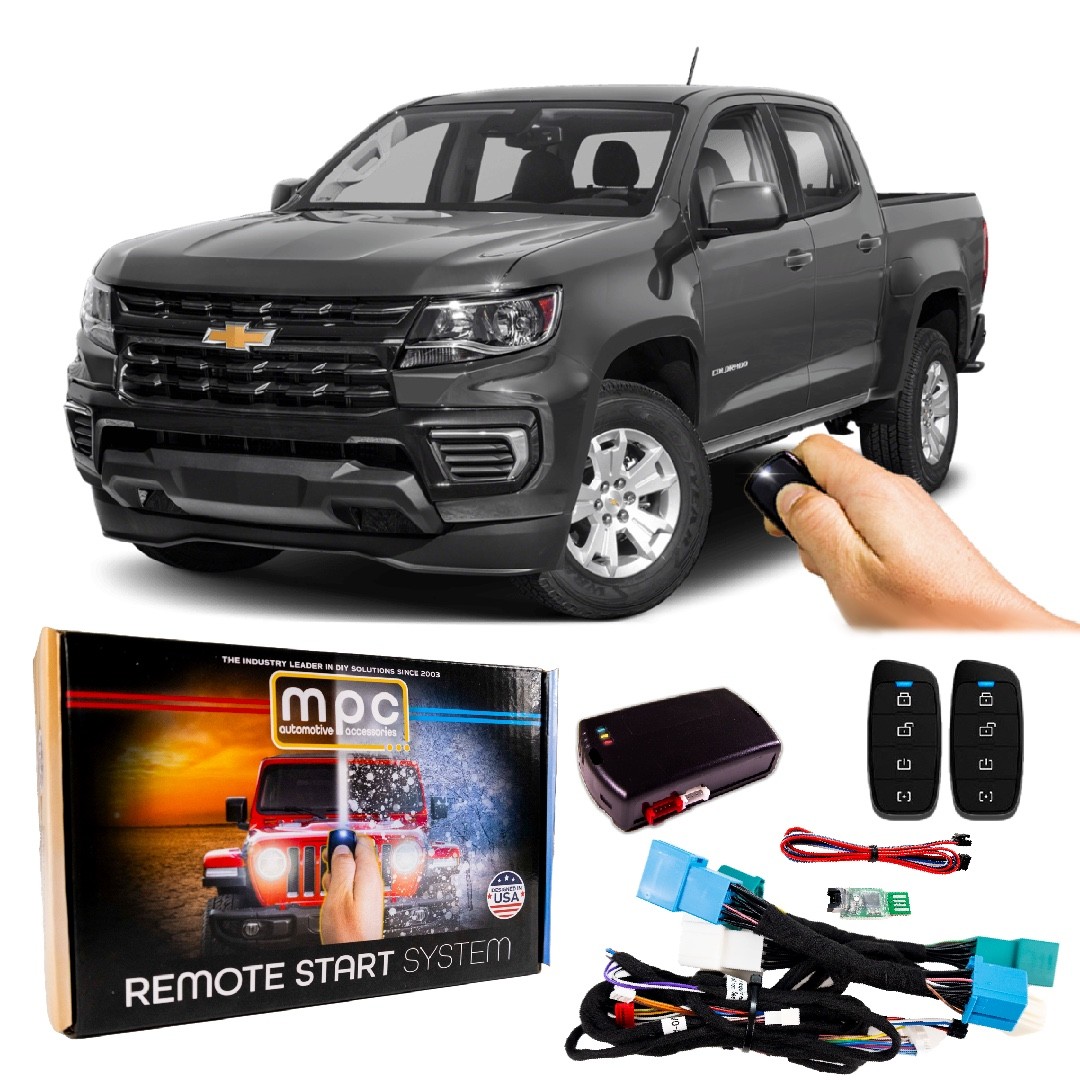 4-Button 2-Way Remote Starter For  2015-2022 Chevrolet Colorado Key-to-Start