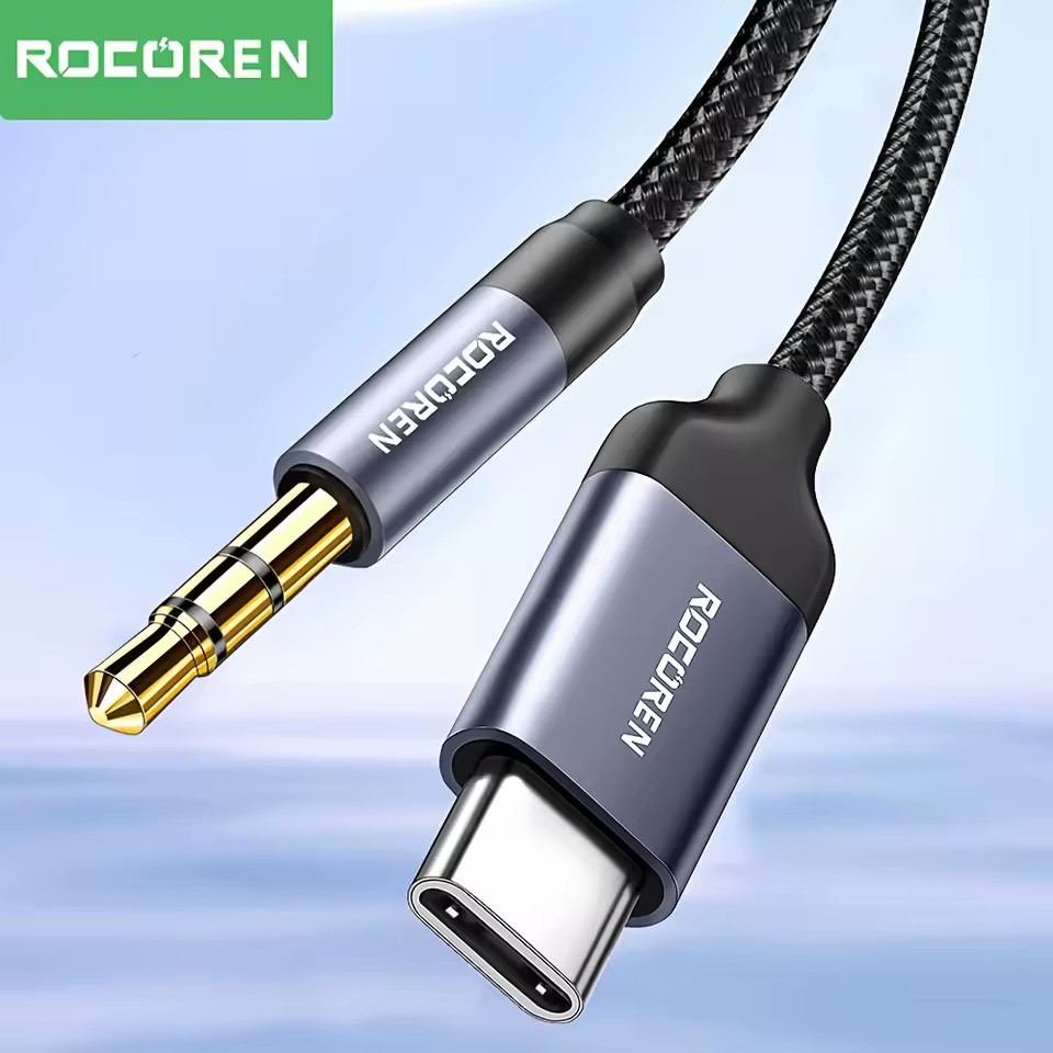 USB-C to AUX 3.5mm Cable Cord Audio Music Adapter For iPhone 15 16 Pro Max Plus