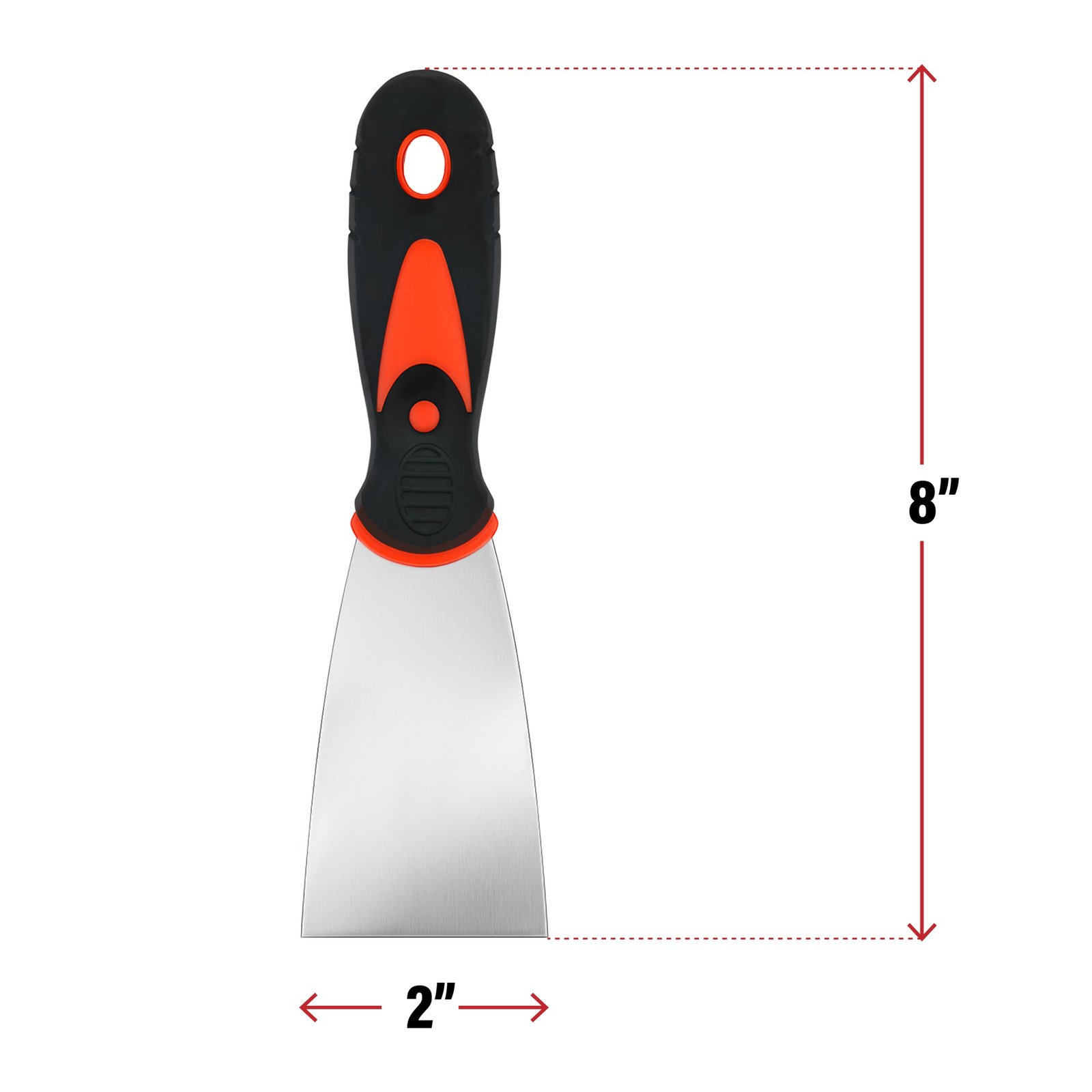 2” Putty Spackle Knife Scraper Soft Grip Handle Drywall Wall Scraping Tool