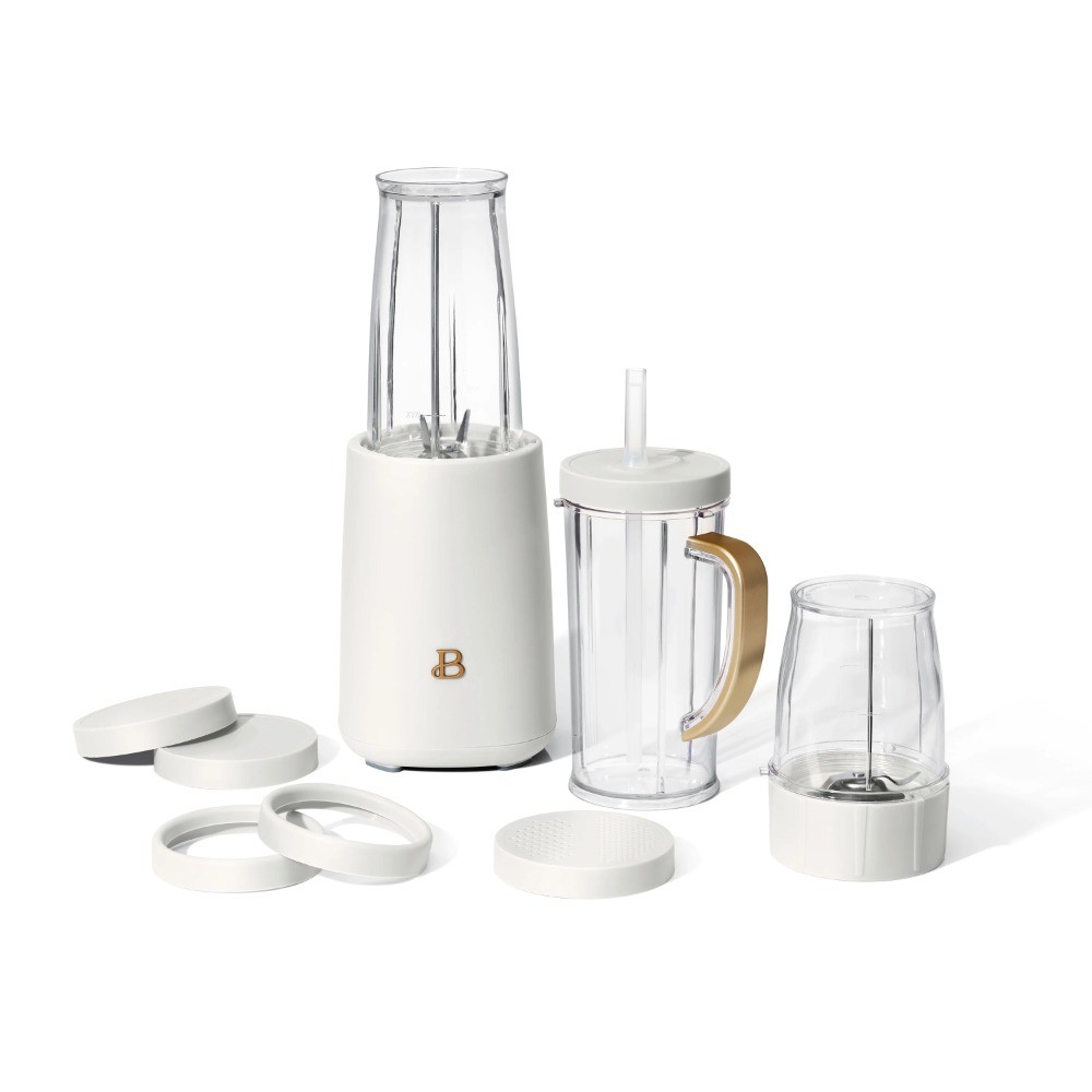 Personal Blender Set with 12 Pieces, 240 W, White Icing