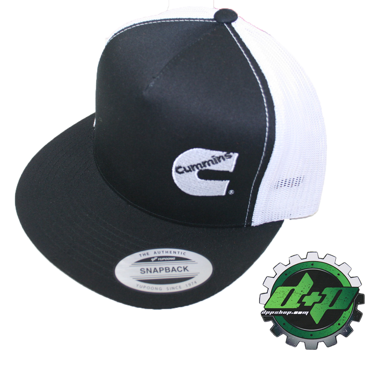 Cummins trucker mesh summer cummings hat ball cap flat bill snap back base