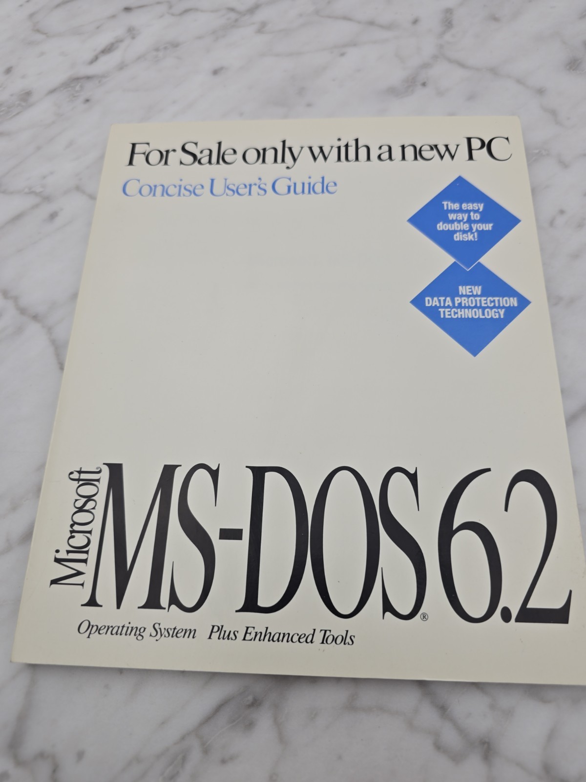 Vintage Microsoft MS-DOS 6.2 Concise User's Guide Manual PC Operating System