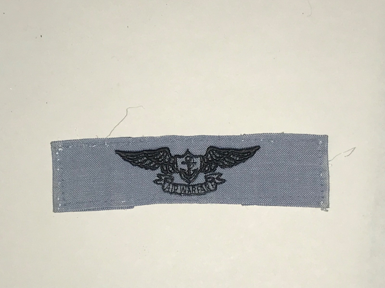US NAVY Air Warfare Specialist Sew On Badge Patch for chambray shirt