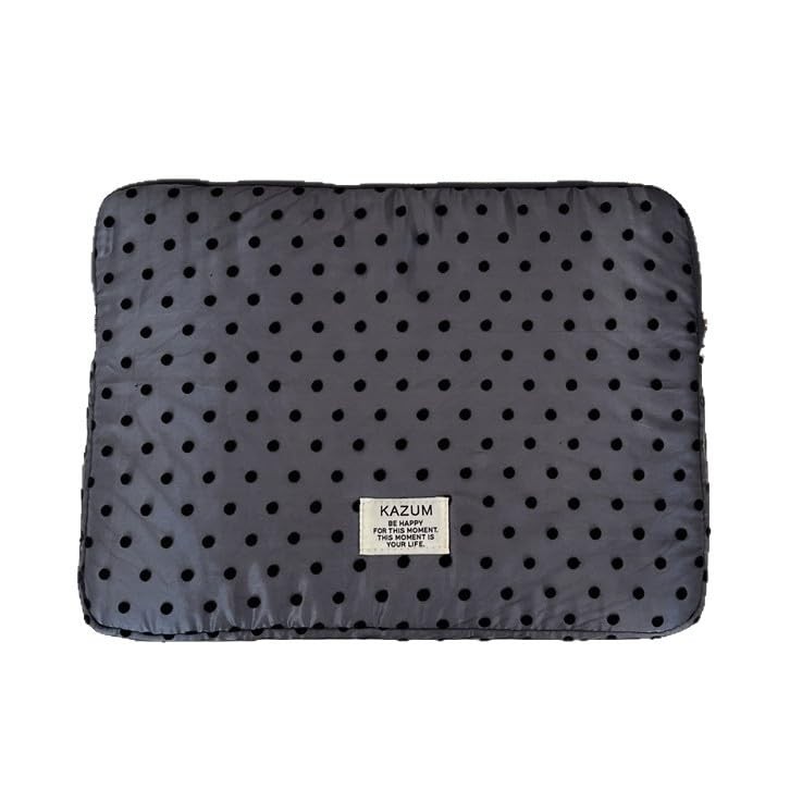 Hibilog Women’s Polka Dot Padded Laptop Sleeve, Stylish 13-14 Inch, Grey