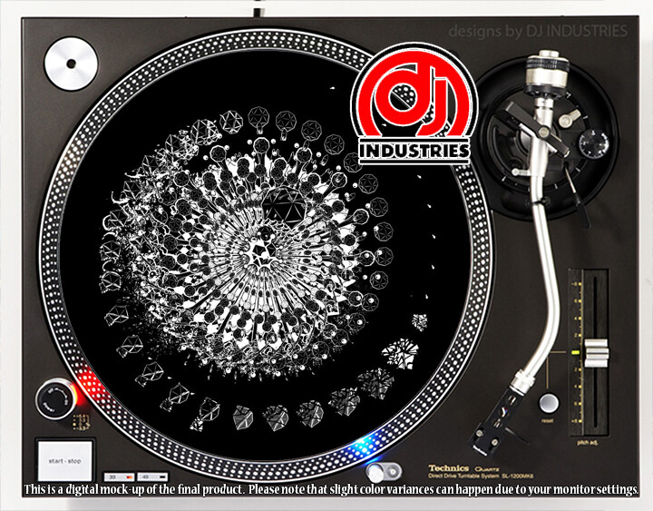 Geo Explosion - 7"-12" DJ slipmat for LP turntable record player