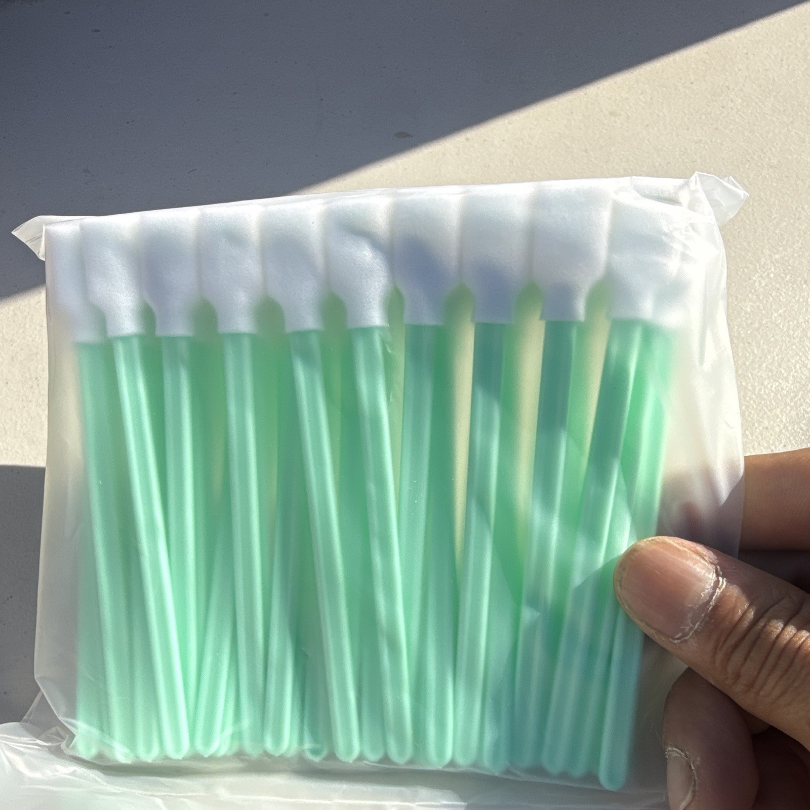 50 Micro Applicators Green Disposable Tips Foam Tip Swabs
