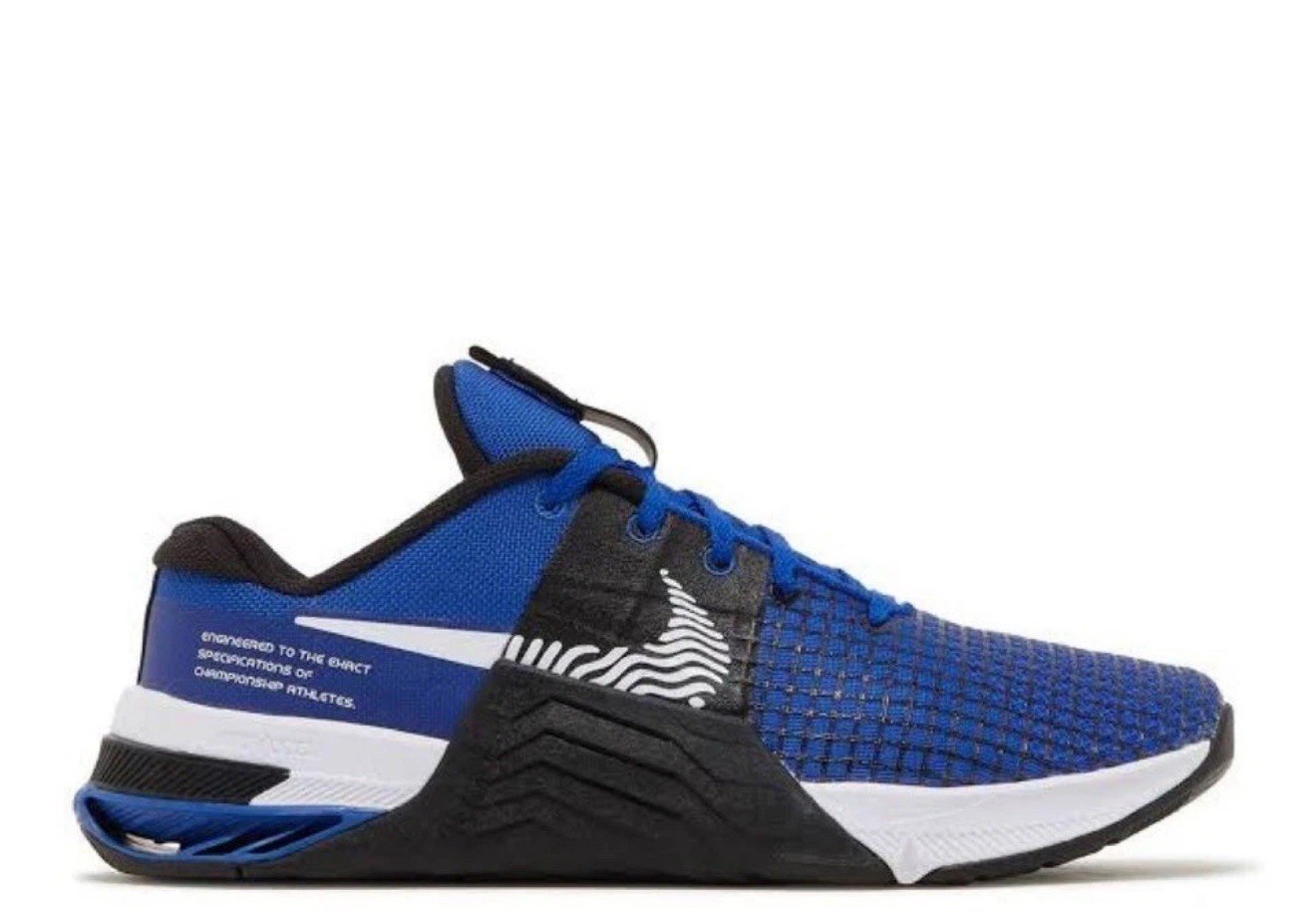 Nike Men's  Metcon 8 Old Royal Blue White Black DO9328-400 Gym Workout Crossfit