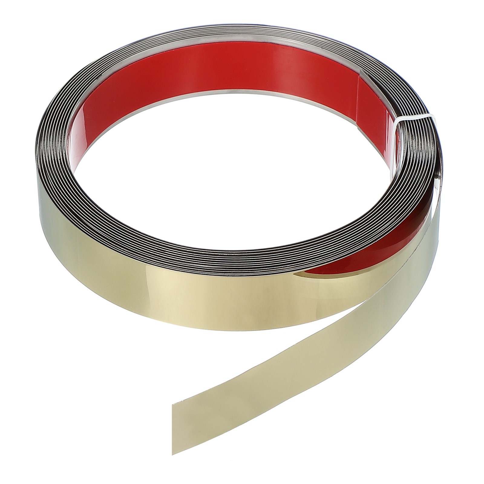 Metal Wall Trim 13.1ft x 0.98" Peel and Stick Stainless Steel Trim, Gold