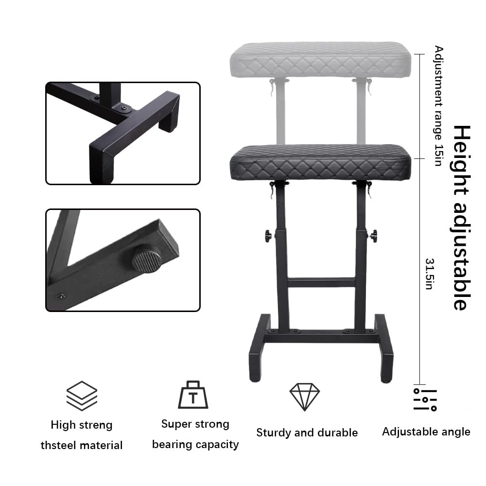 Heavy Duty Tattoo Armrest StandHeight Adjustable Soft Tattoo Armrest,Adjustab...