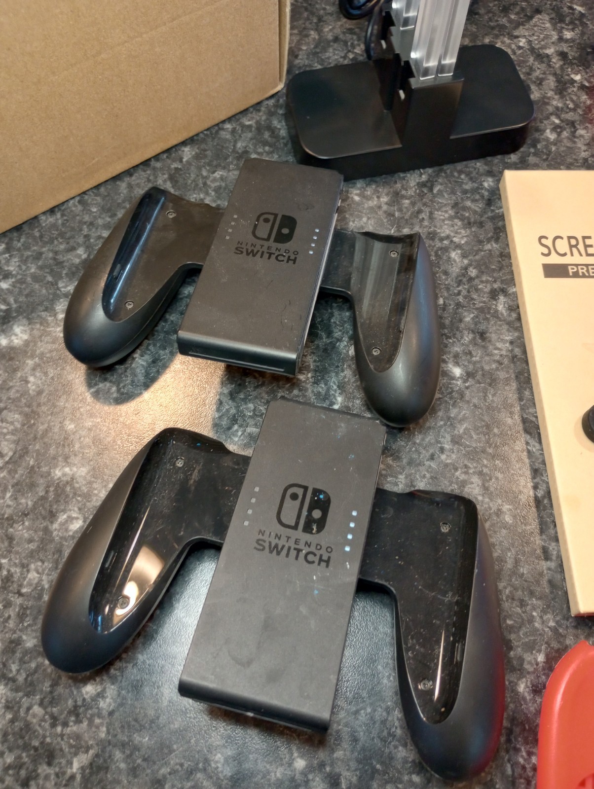 Nintendo Switch Accessory Bundle Charging Dock Controller Covers Steering Wheels
