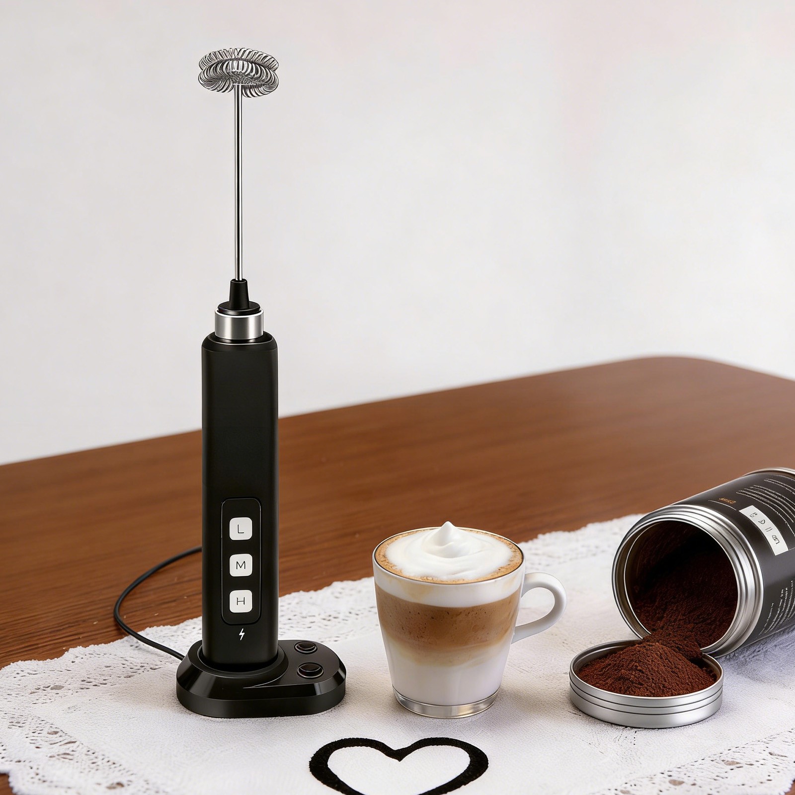 Rechargeable Electric Egg Beater Mixer 3 Speed Adjustable