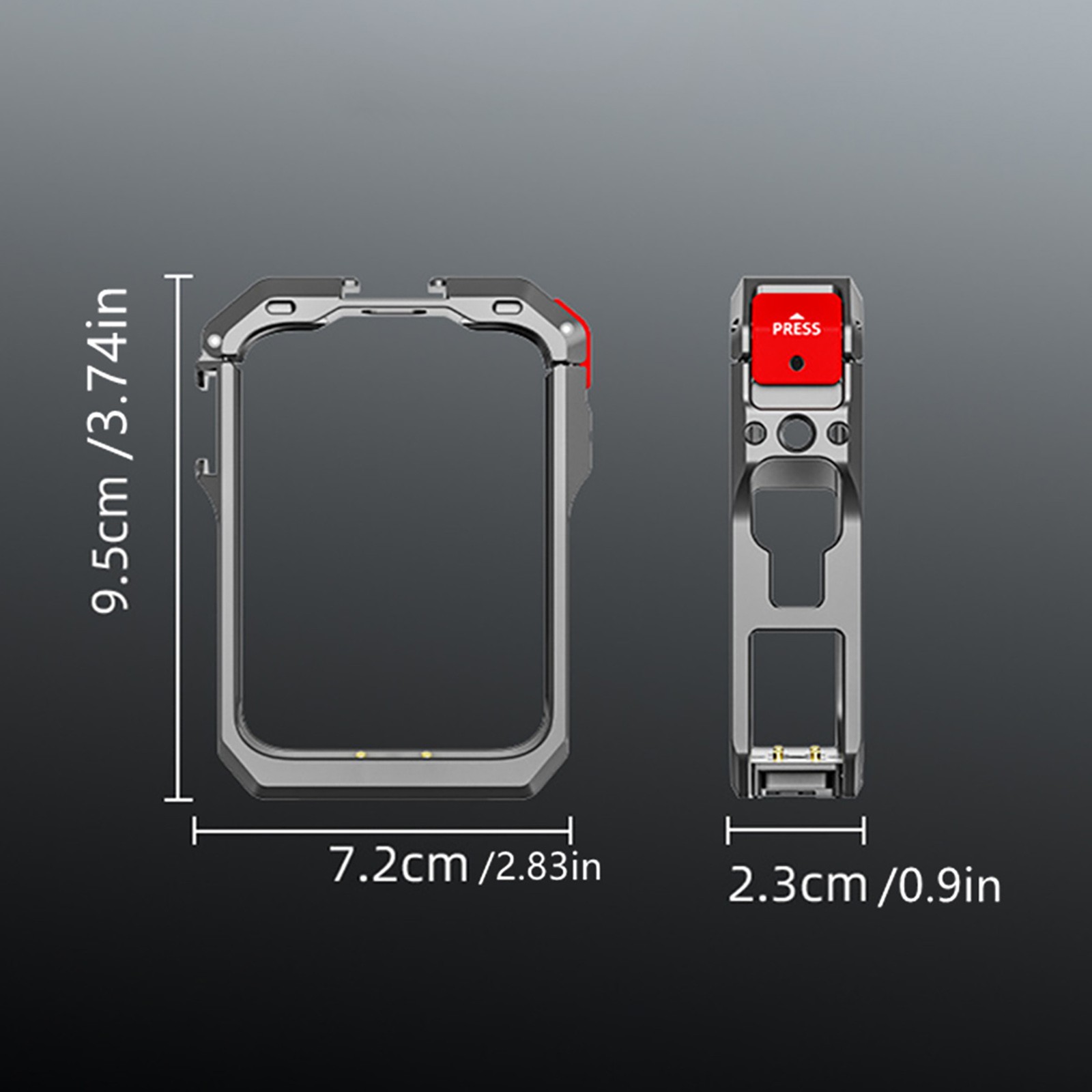 Good Quality For DJI Osmo 360 Camera Metal Rabbit Cage Frame Case+Lens Cover