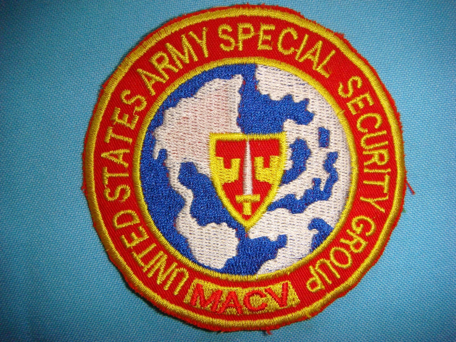 VIETNAM WAR PATCH, US ARMY SPECIAL MACV SECURITY GROUP