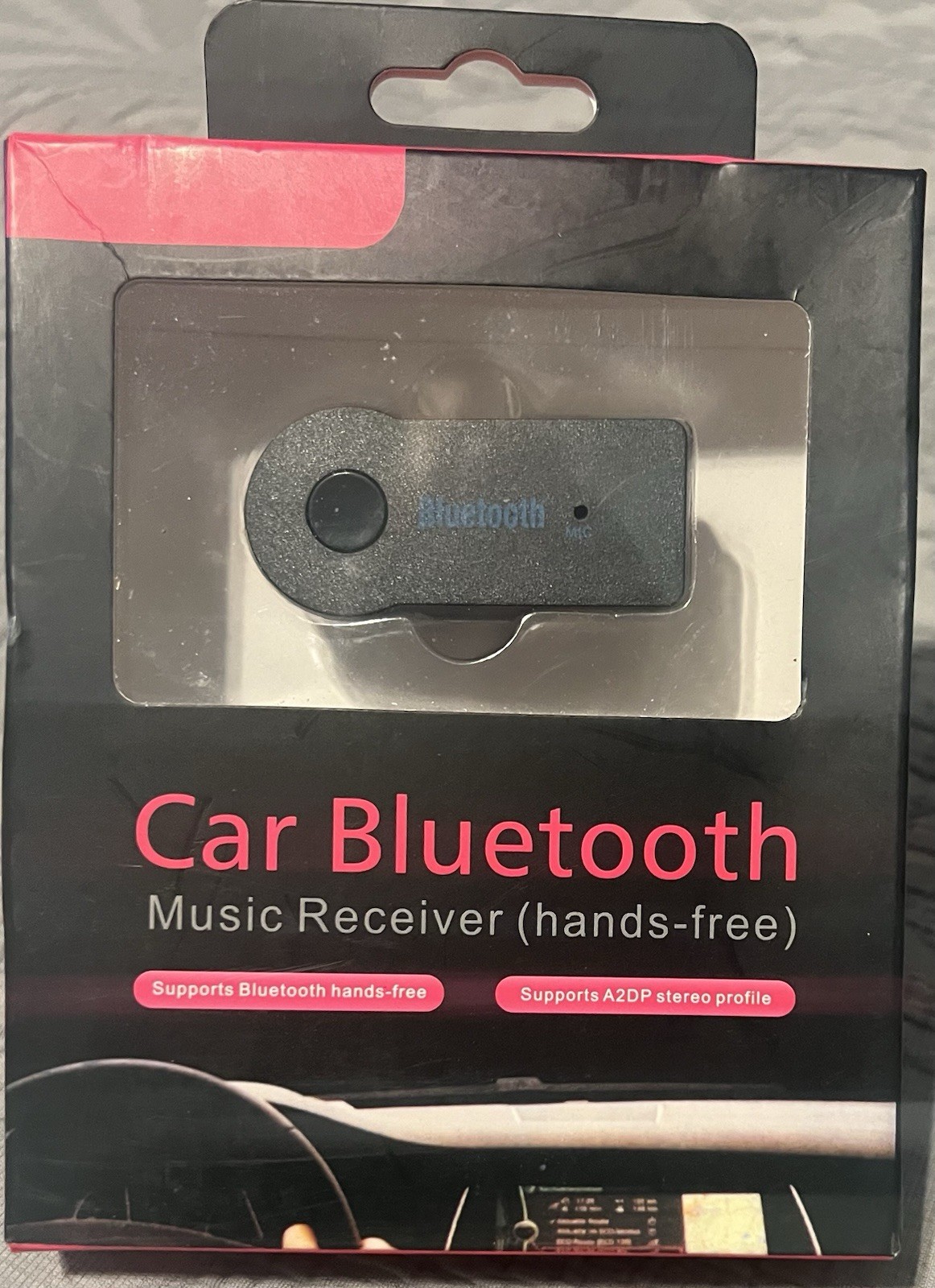Wireless Bluetooth 3.5mm AUX Audio Stereo Music Home Car Receiver Adapter New.