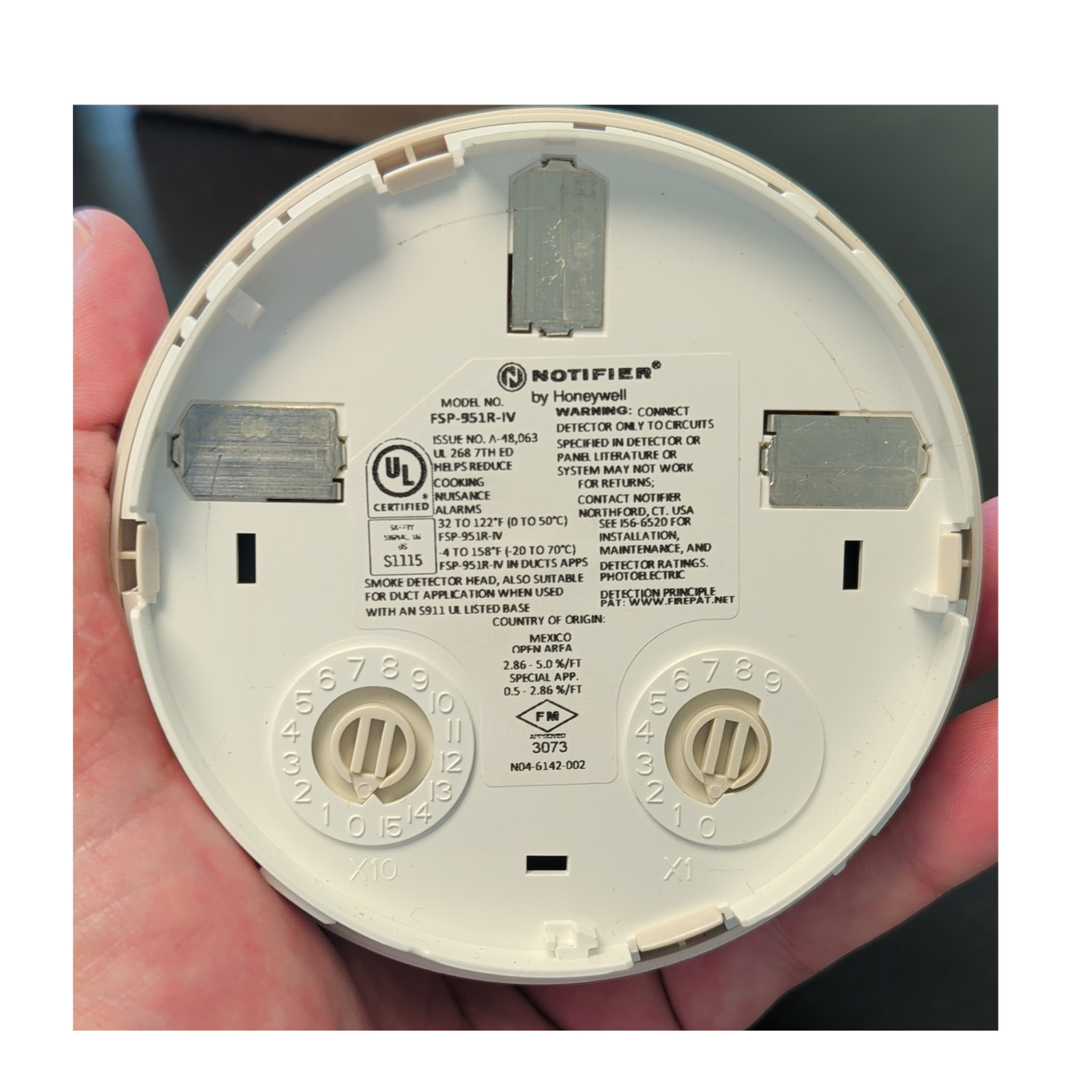 NOTIFIER by Honeywell FSP-951R-IV Ivory Smoke Detector Smoke Detectors