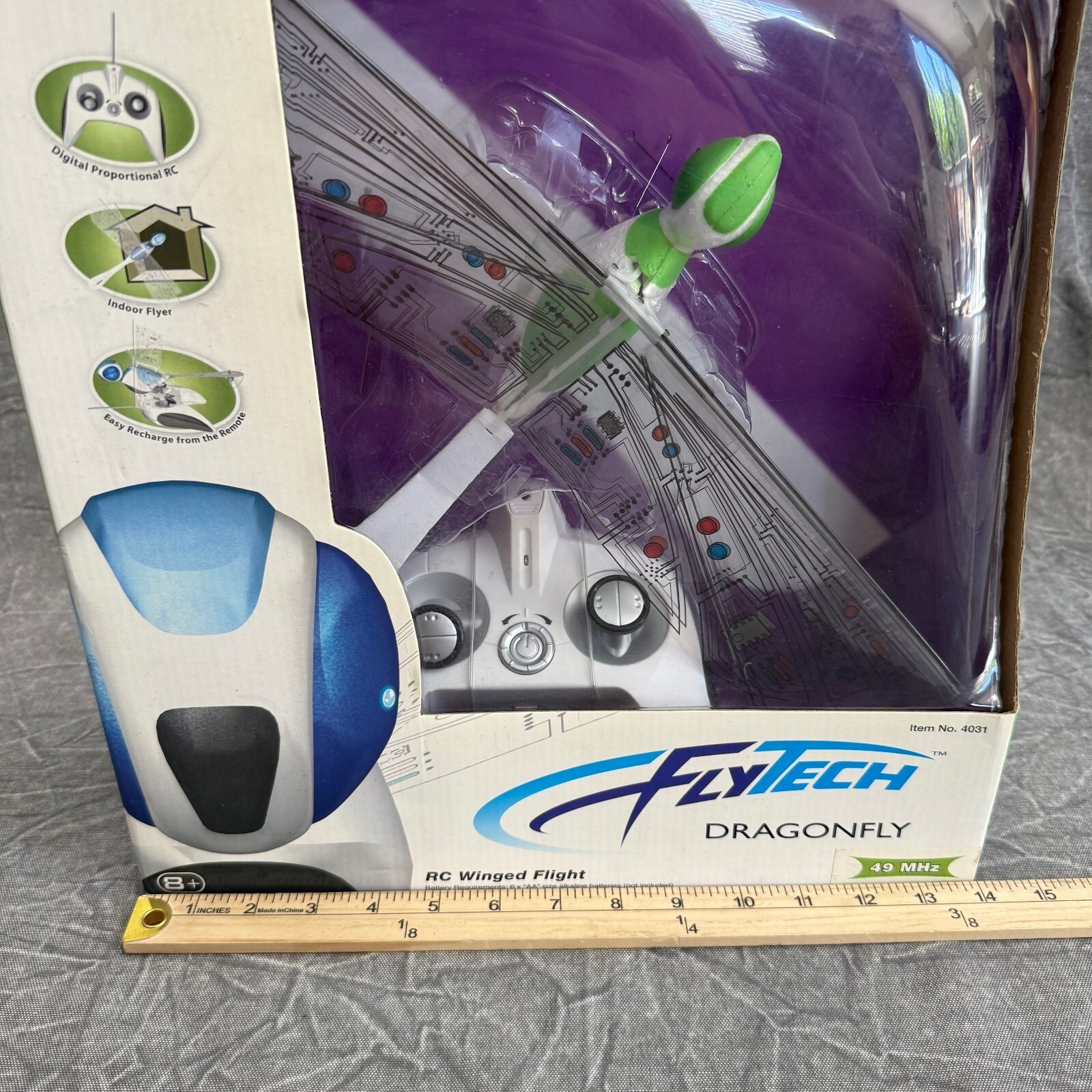 WowWee Toy Flytech Robotic Dragonfly RC Radio Drone Remote