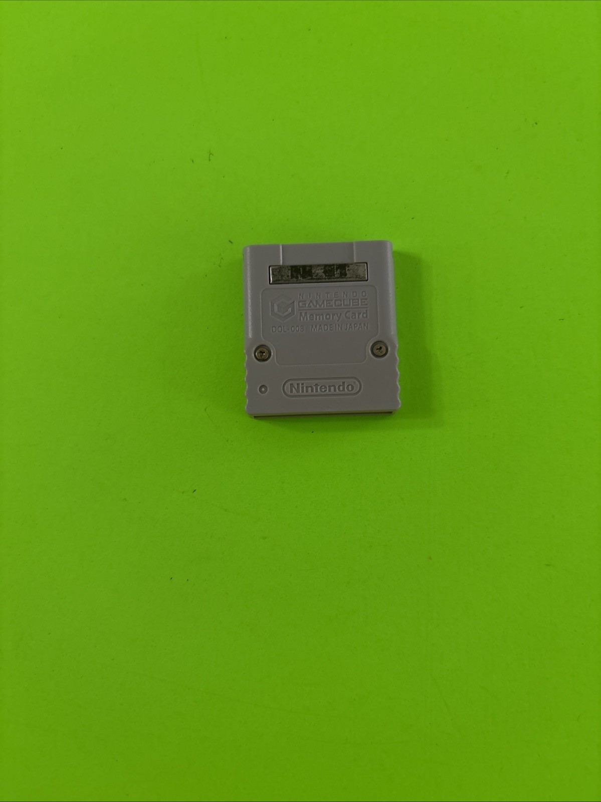 Official Nintendo GameCube Gray Memory Card DOL-008 OEM Authentic
