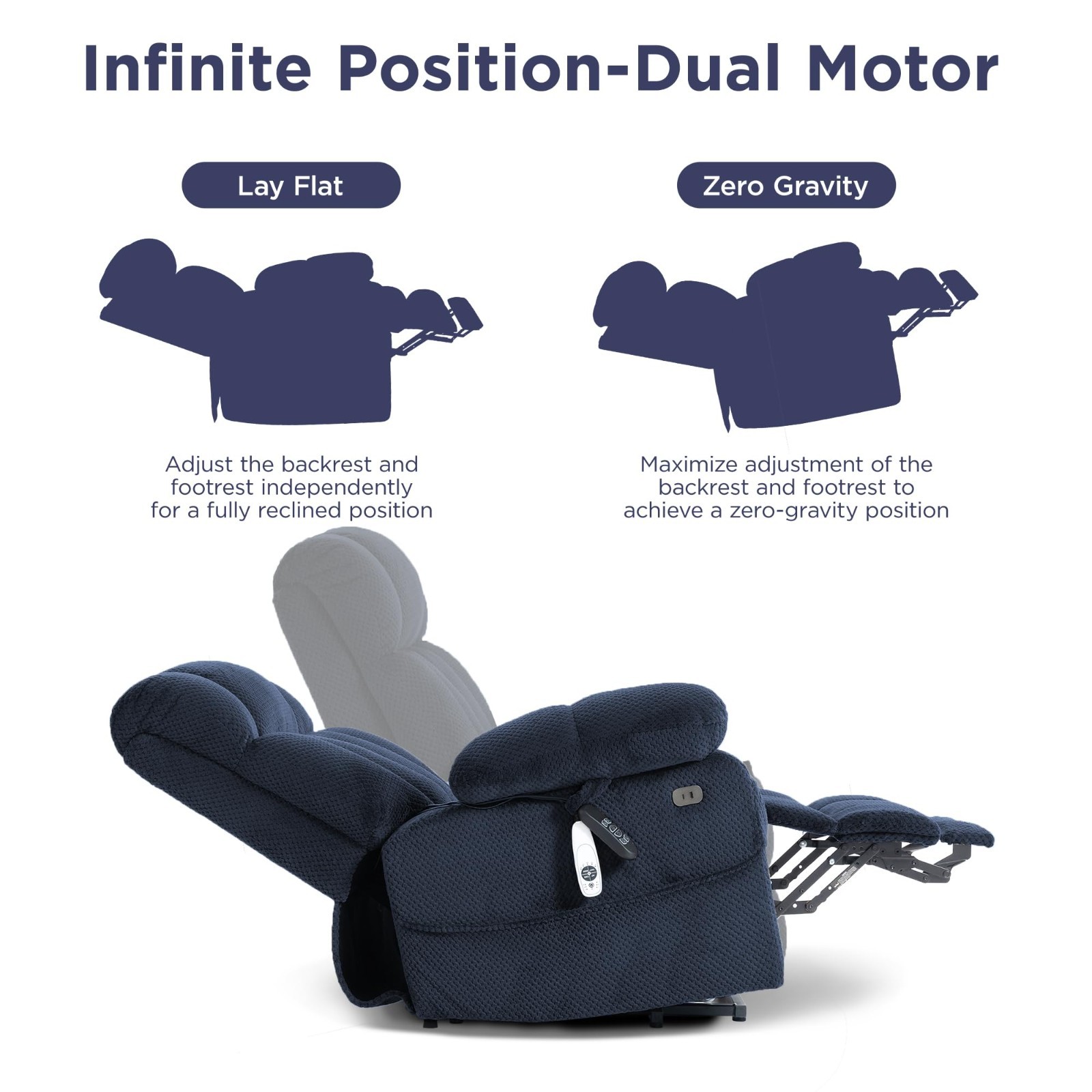 Power Lift Recliner Chair for Elderly with Adjustable Headrest,Oversized Extra
