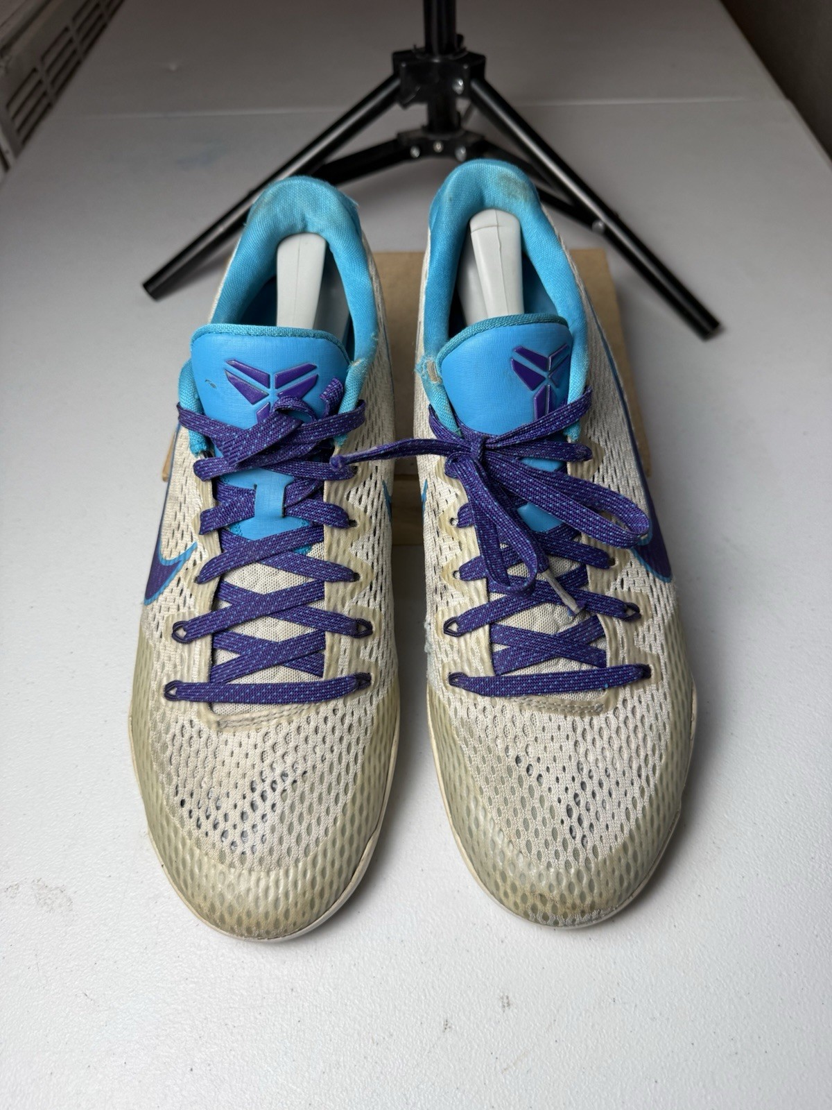 NIKE KOBE XI 11 LOW DRAFT DAY WHITE PURPLE BLUE SIZE 11 836183-154