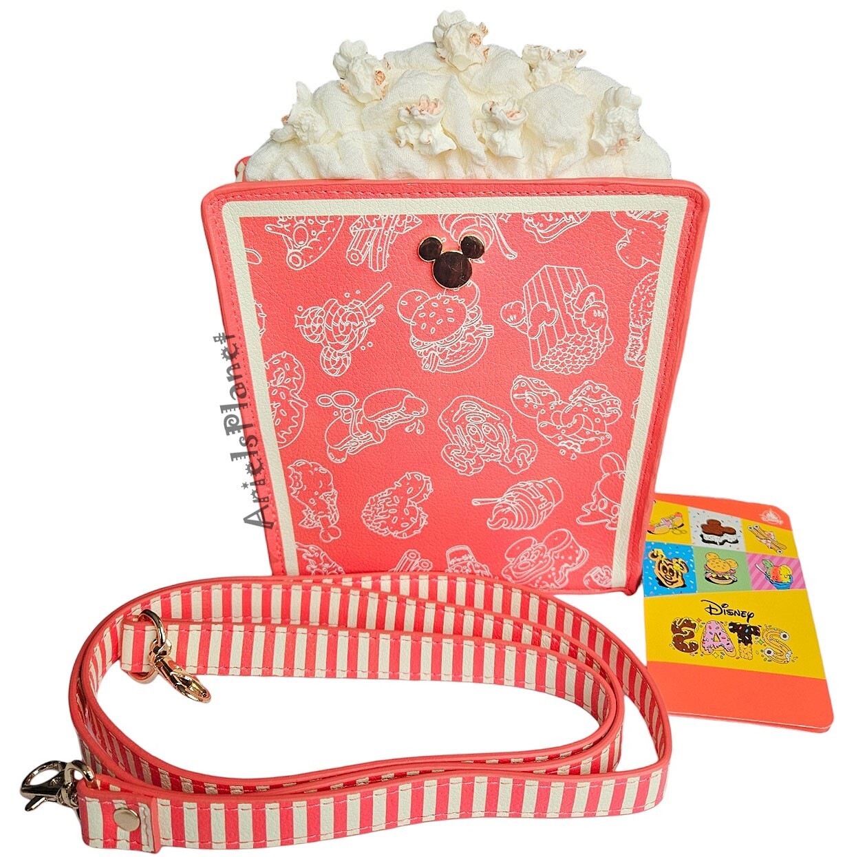 Disney Parks Mickey Mouse Snacks Popcorn Eats Crossbody Bag