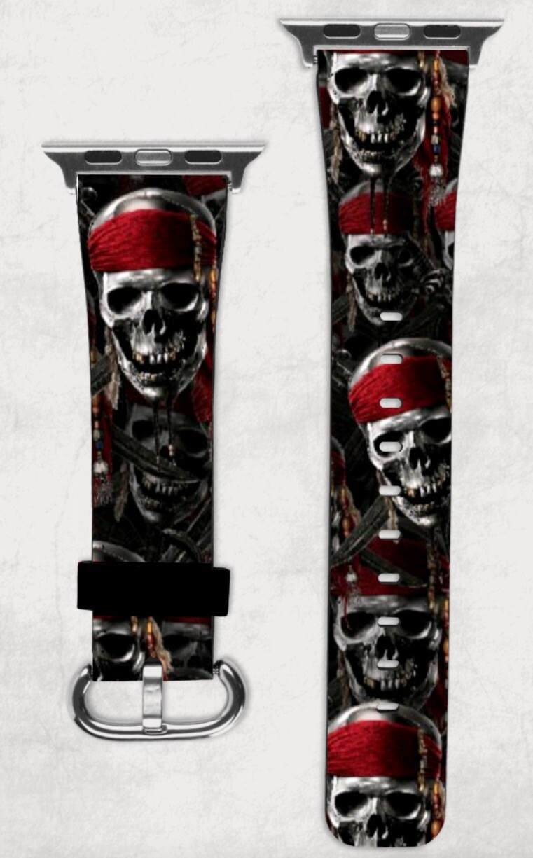 Pirates Of The Caribbean Apple Watch Band NEW 38/40/41 & 42/44/45 Jack Disney