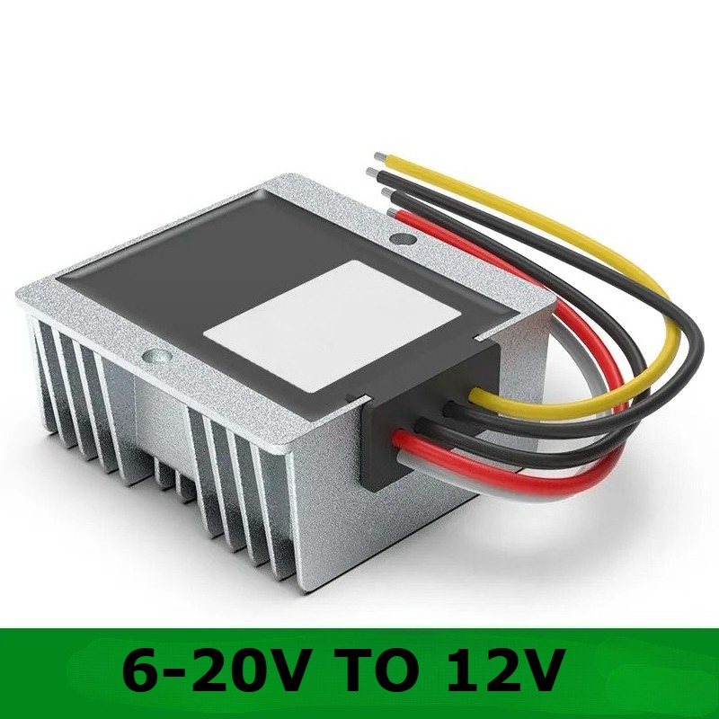 DC-DC 6-20V to 12V 15-30A Auto Step-up Down Stabilizer Converter for Car Vehicle