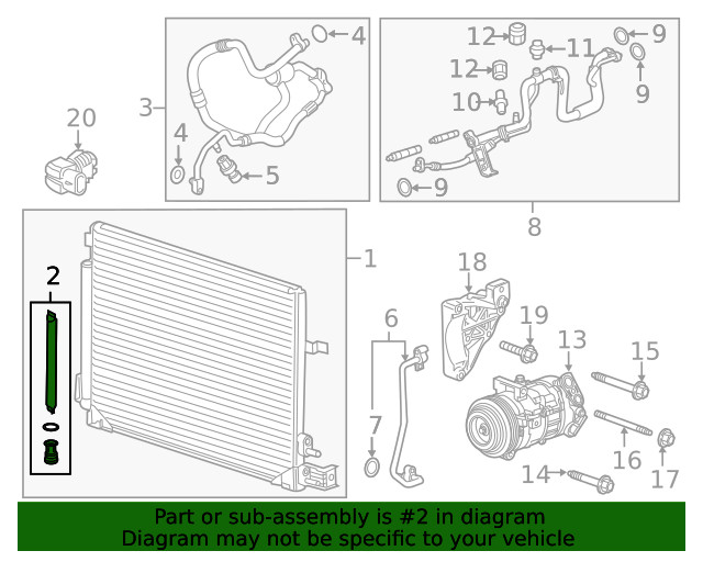 Genuine GM Receiver Dehy 86551901