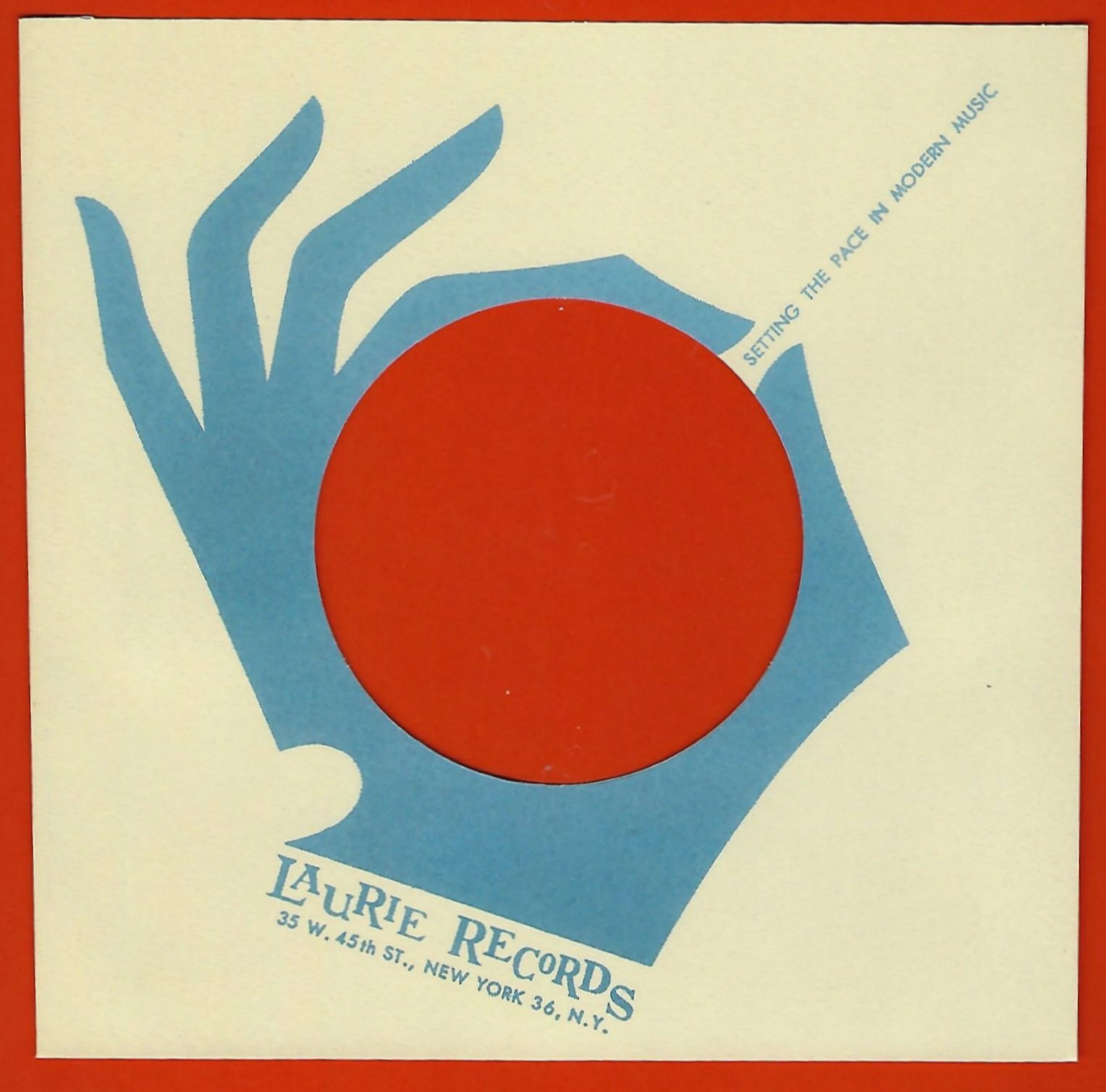 LAURIE RECORDS - REPRODUCTION RECORD COMPANY SLEEVES - (pack of 10)