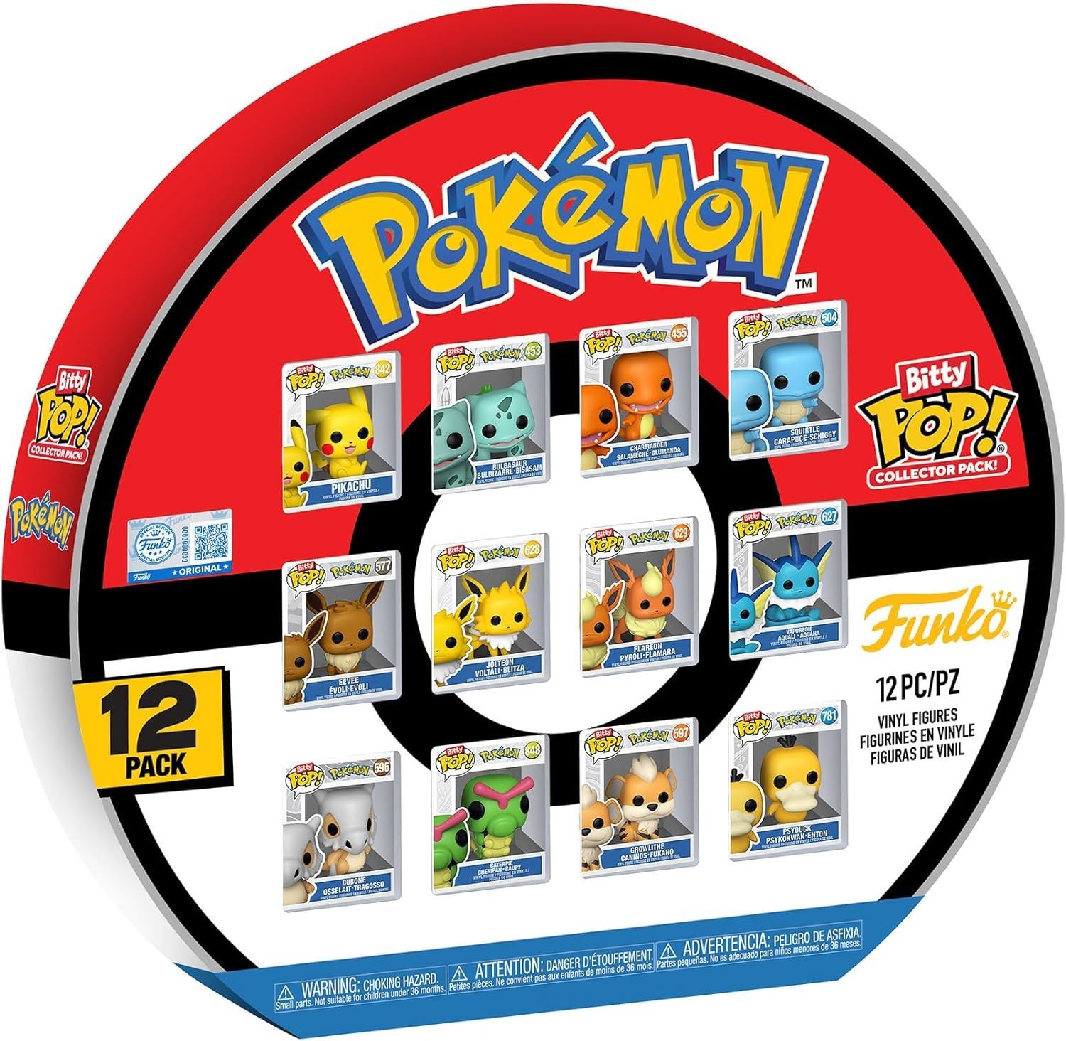 Funko Bitty Pop! Pokemon Collector Pack FK88984 12 Figure Set