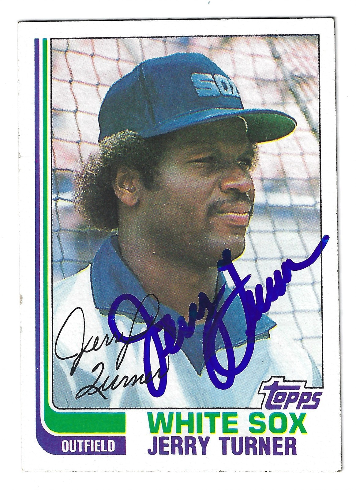 JERRY TURNER CHICAGO WHITE SOX SIGNED 1982 CARD DETROIT TIGERS SAN DIEGO PADRES