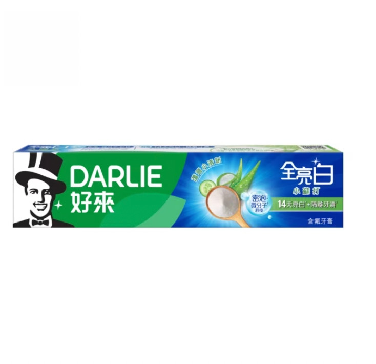[Darlie] Whitening Aloe Vera Fresh Bubble Baking Soda Toothpaste 140g 好來全亮白蘆薈小清新