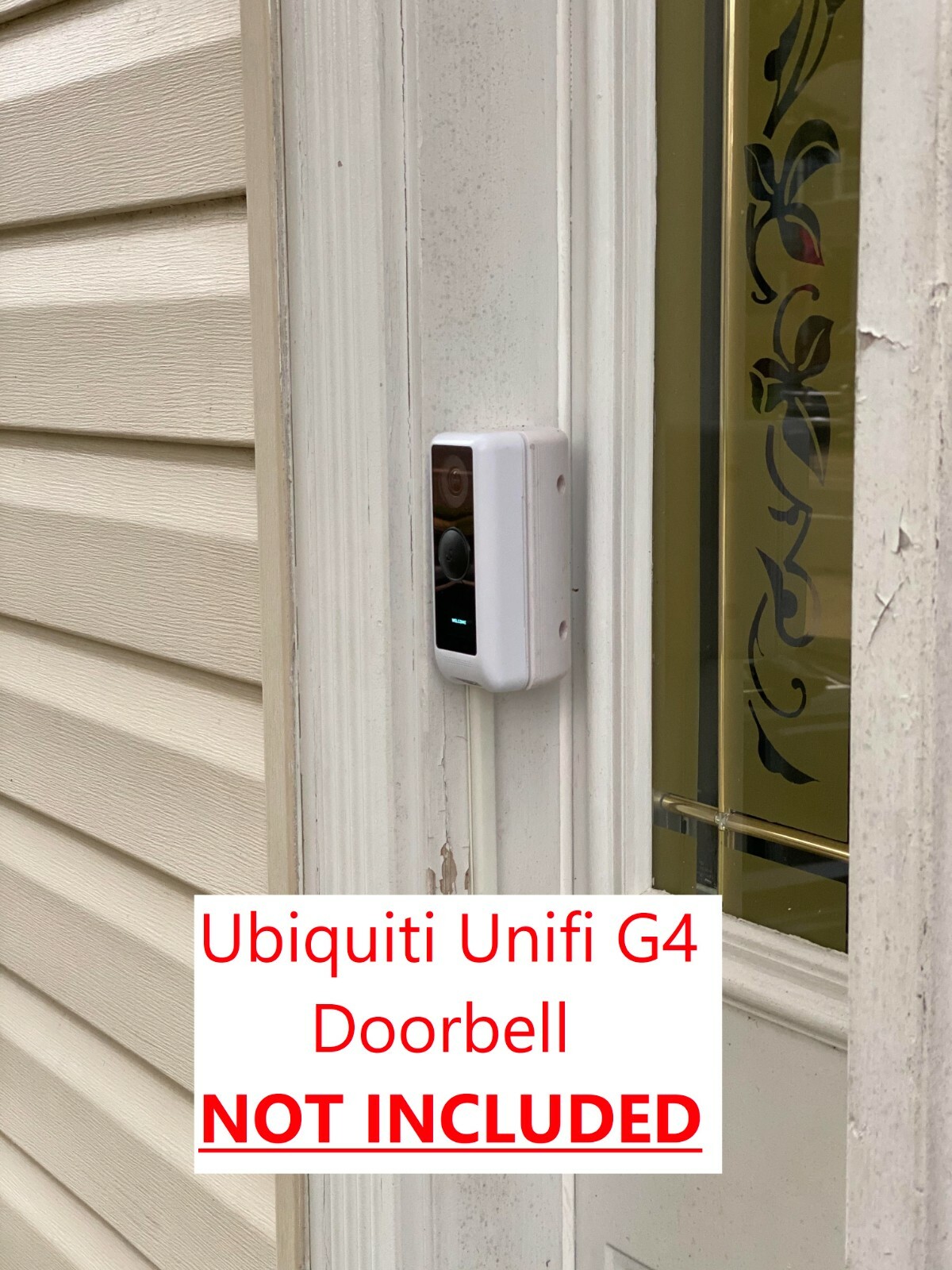 90 Degree ANGLE WEDGE for Ubiquiti UniFi G4 Doorbell  (Wedge ONLY)
