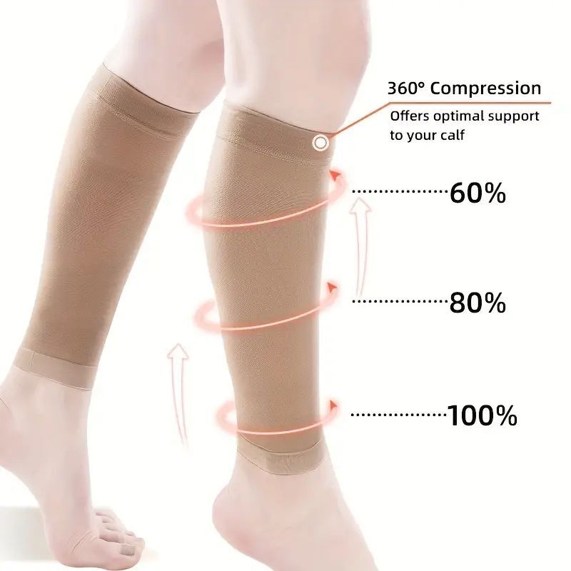 Compression Socks Calf Sleeve 23-32 mmHg Stockings Medical Sports Edema Varicose