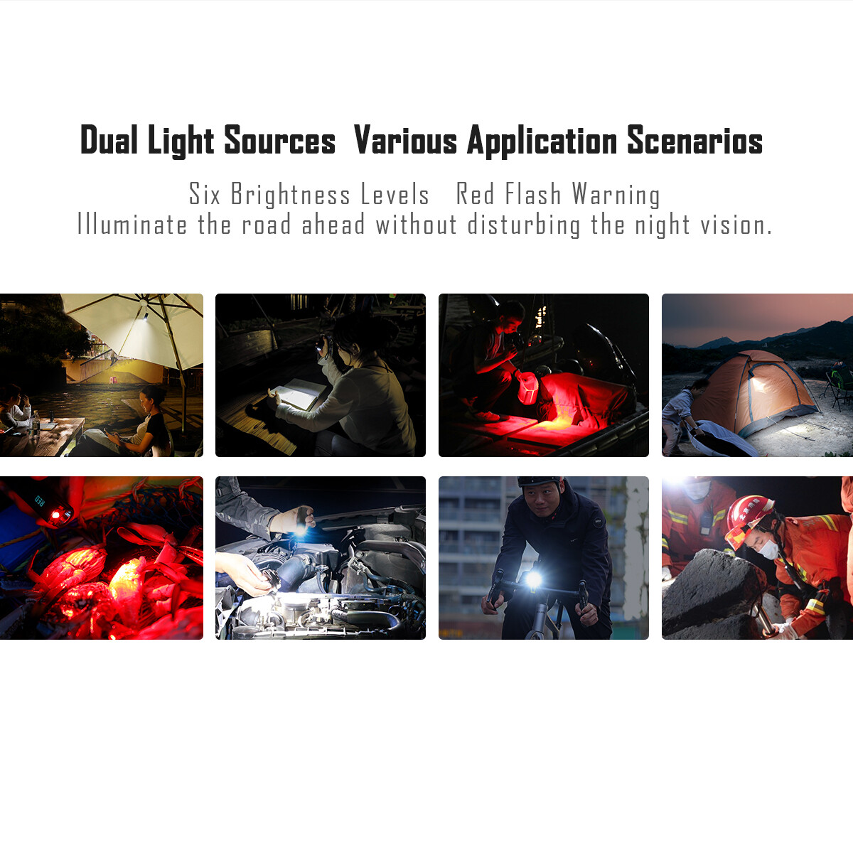 IMALENT BL70 EDC Flashlight 6000 Lumen CREE XHP70.2 LED Red Light Rechargeable