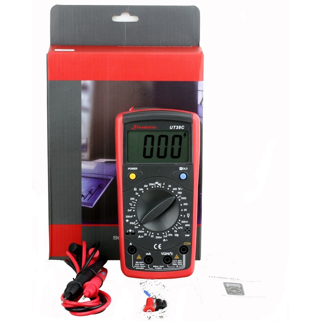 Sinometer UT39C Volt Resistance Capacitance Temp Multimeter Tester