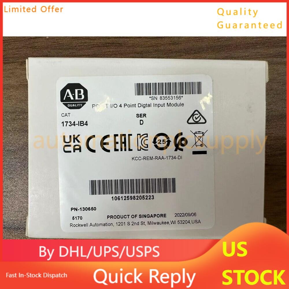 1734-IB4 Allen Bradley POINT I/O 4 Point Digital Input Module US Free Tax
