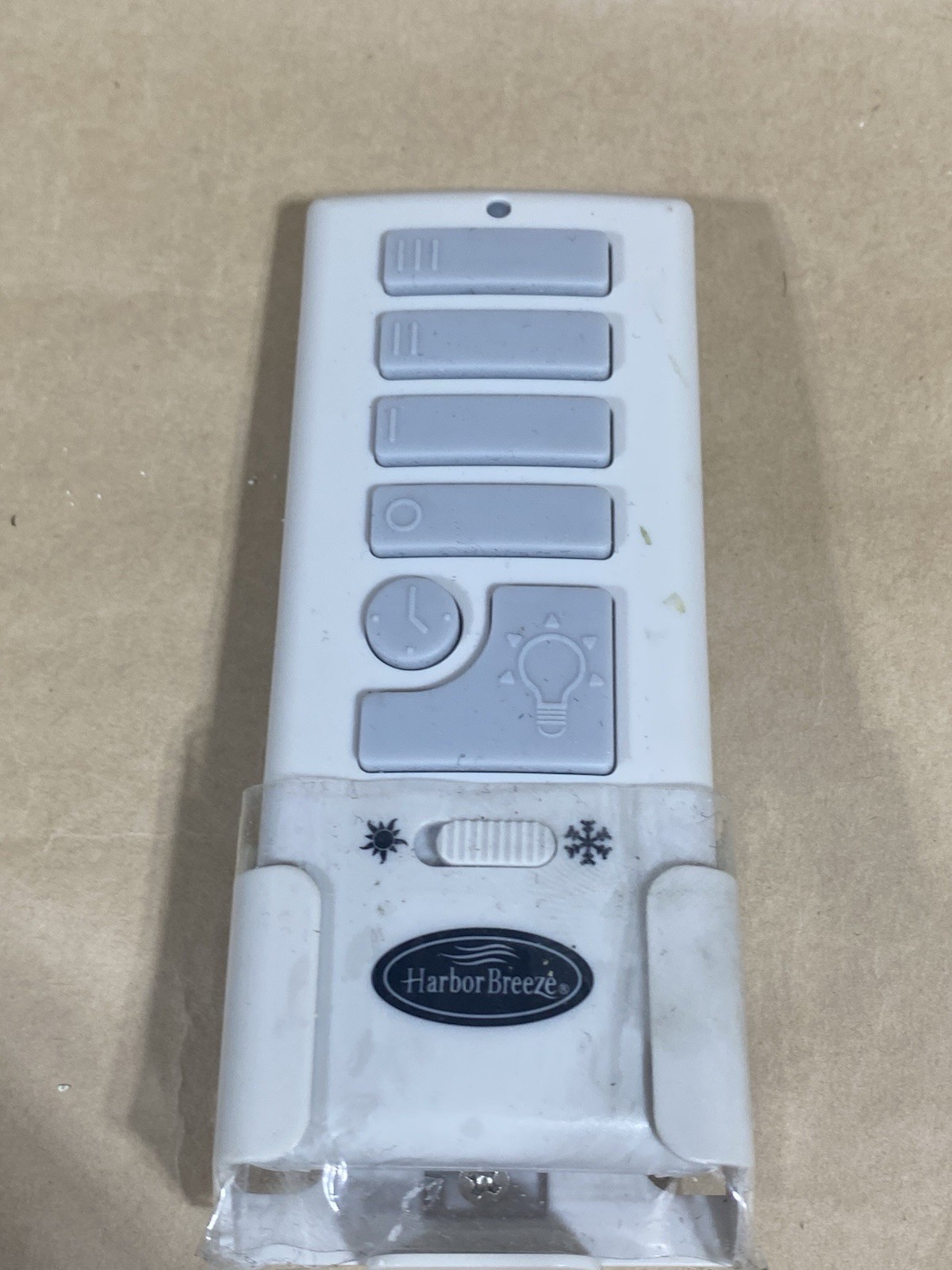 Harbor Breeze A25-TX015 OEM Remote Control And Wall Cradle Missing Cover