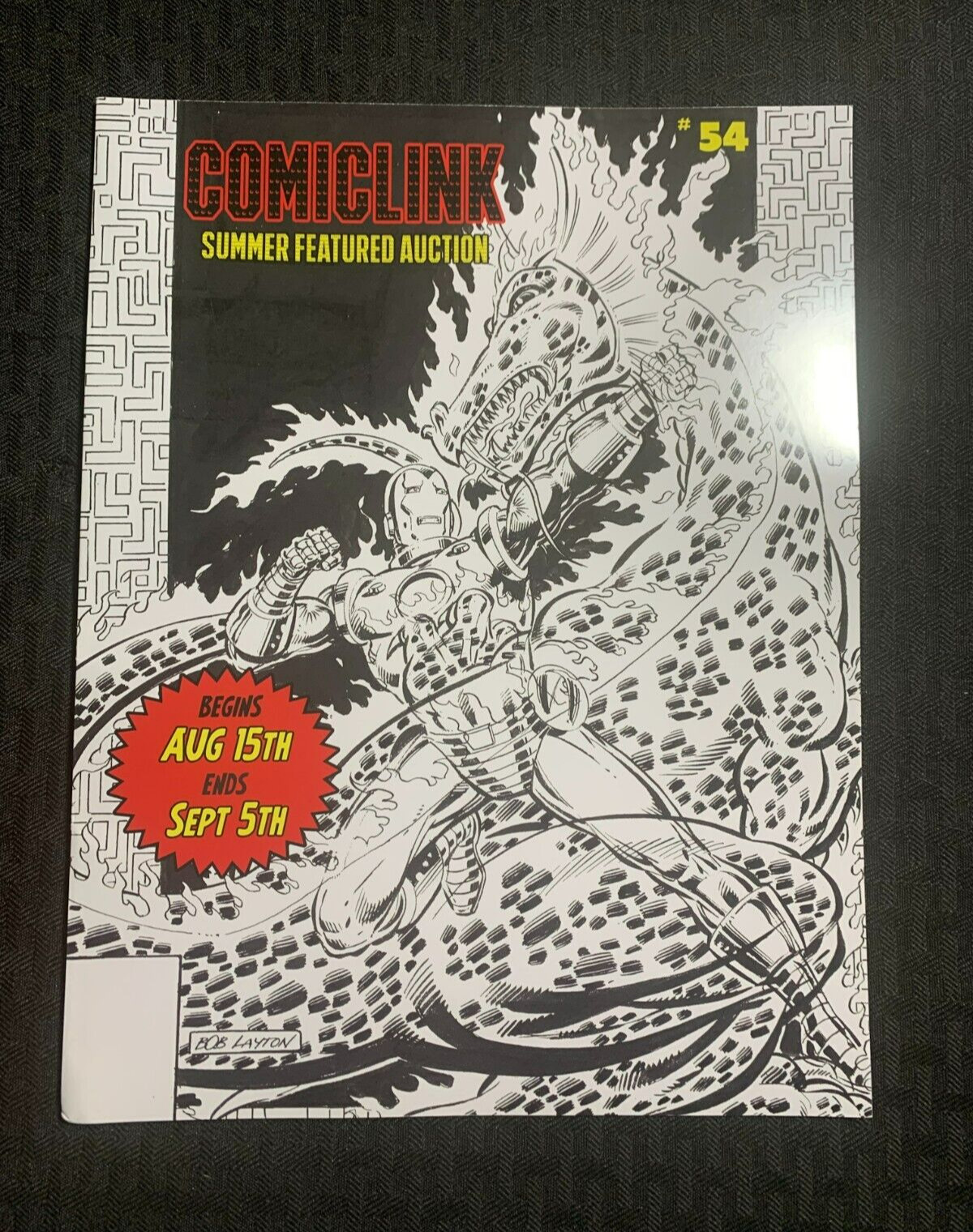 2024 Aug 15 COMICLINK Summer 56pg Auction Catalog #54 FN+ 6.5 Bob Layton