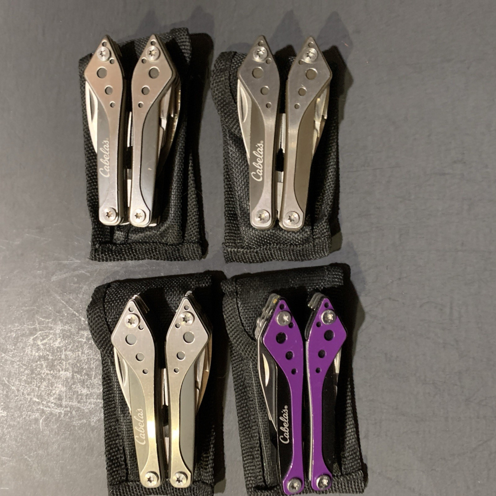 CABELA’S Multi Tool Stainless Lot Of 4 With Cases NEW