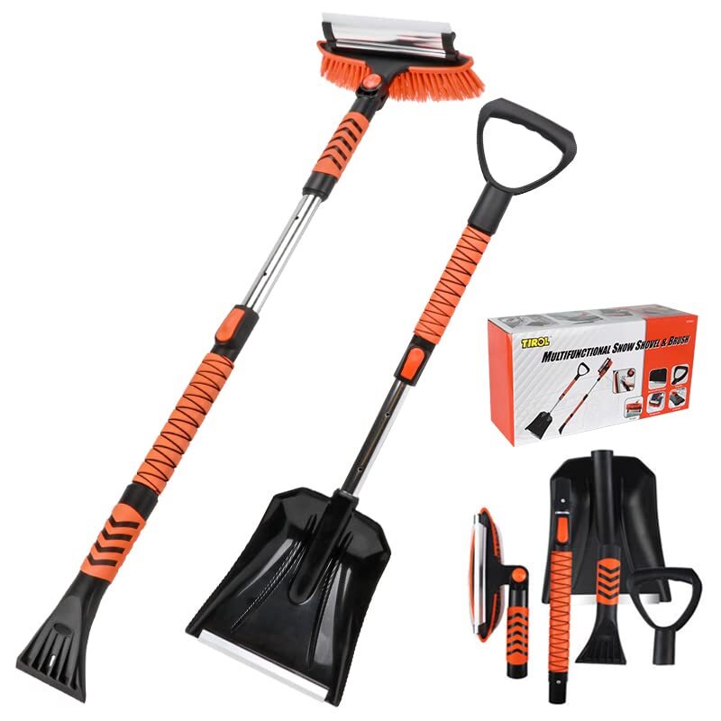 ICE SCRAPER Extendable Snow Brush Windshield Remover Broom Car SUV 42'' TIROL