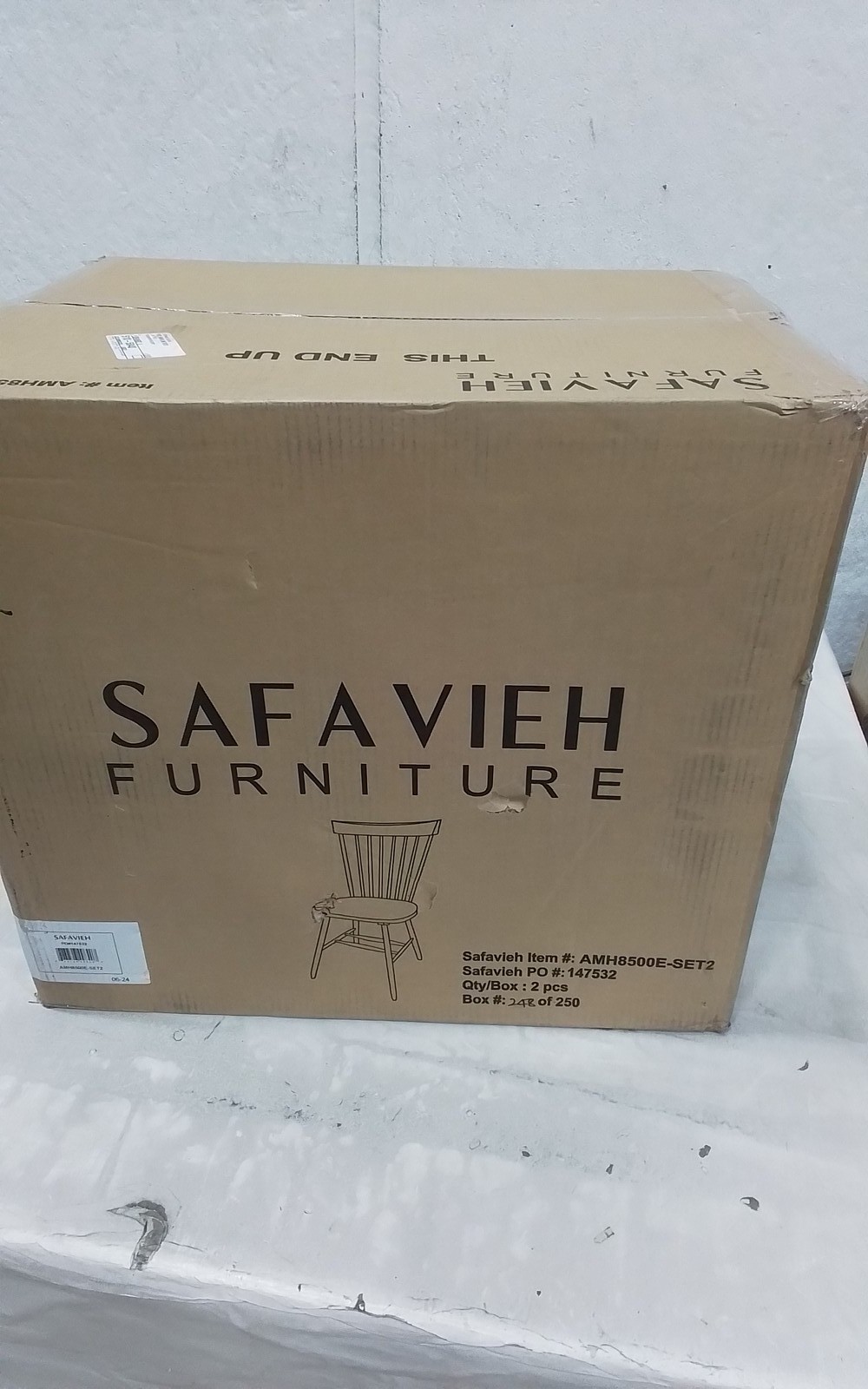 Safavieh PARKER SPINDEL SIDE CHAIR, Reduced Price 2172771461 AMH8500E-SET2